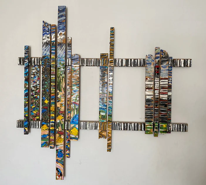1962 by Mark Painter — Mixed Paint on Reclaimed Wood (2005-11)