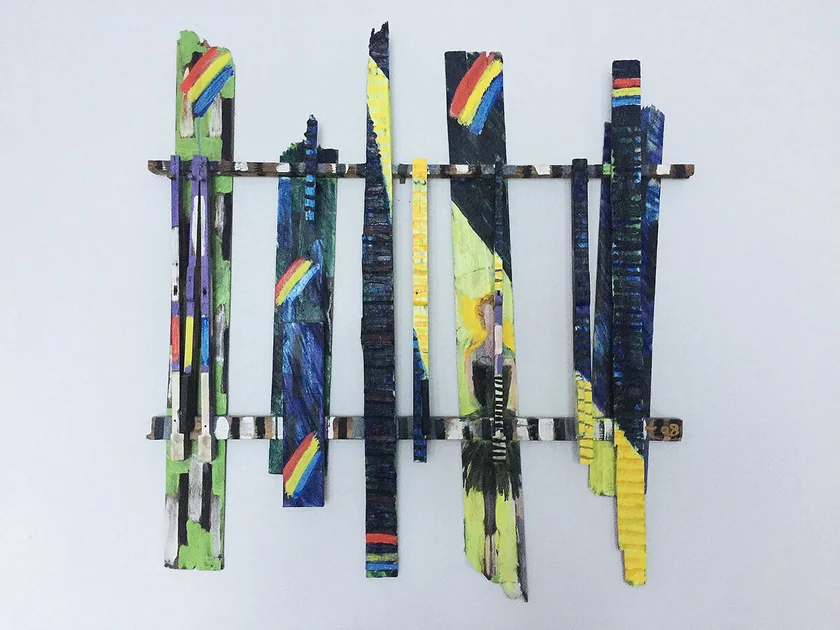 1981 by Mark Painter — Mixed Paint on Reclaimed Wood (2005-11)