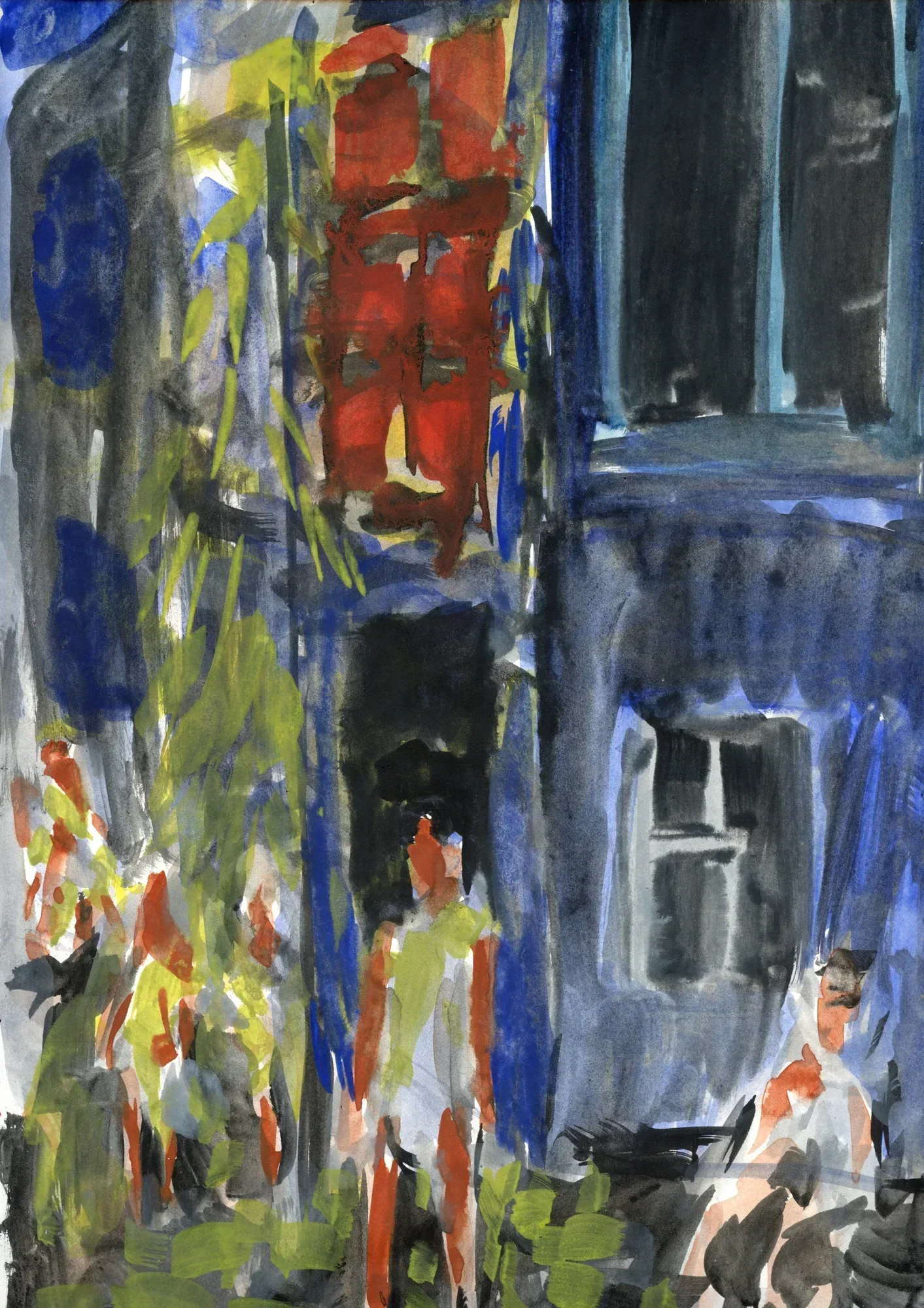 India watercolour IV by Mark Painter — Watercolour (Early 1980s), from the series 40 Years Apart