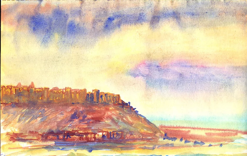Jodhpur by Mark Painter — Watercolour on Paper (1983)