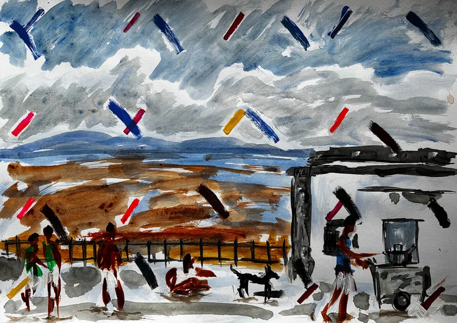 Chai by Mark Painter — Acrylic on Paper (2025)