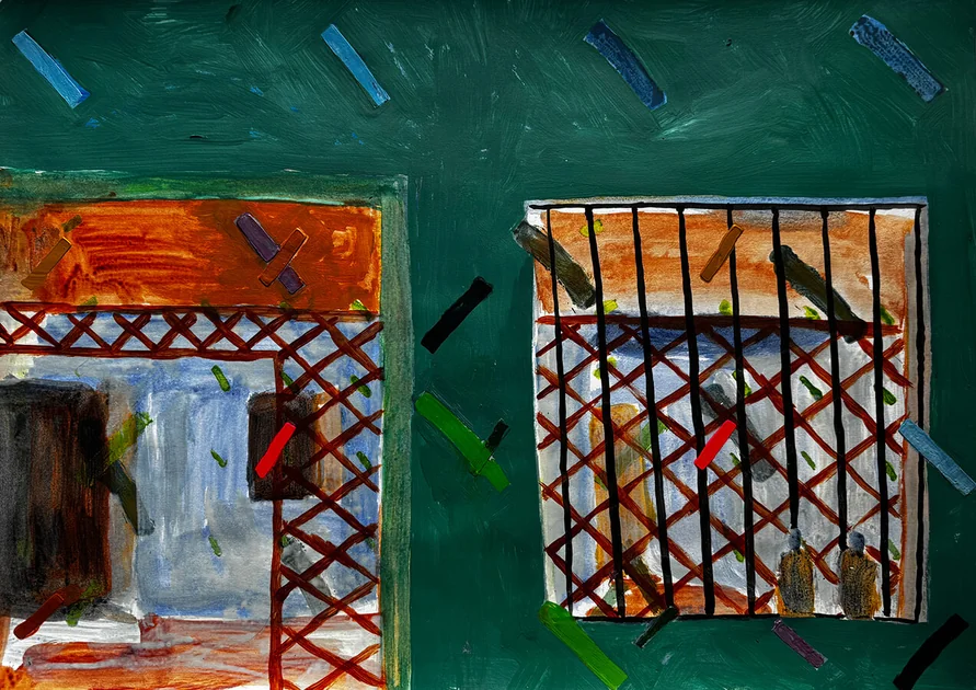 Aruna Lodge by Mark Painter — Acrylic on Paper (2025)