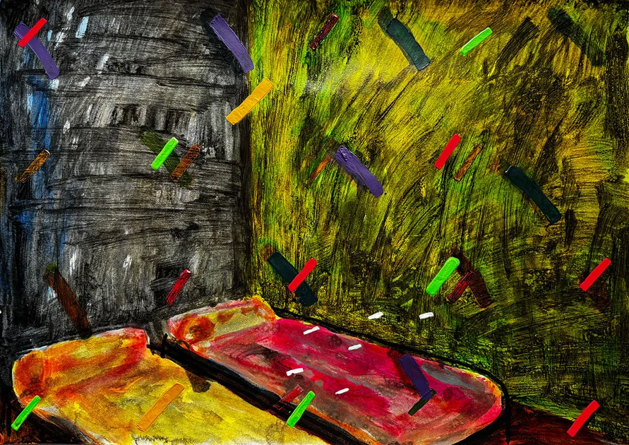 Culture Shock by Mark Painter — Acrylic on Paper (2025)