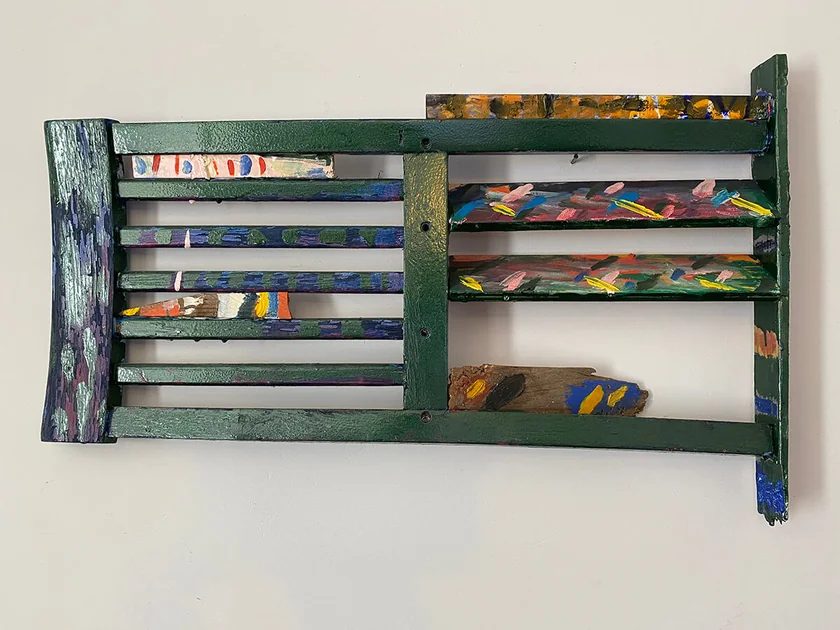 New Beginning by Mark Painter — Reclaimed Wood and Salvaged Paint (2021)