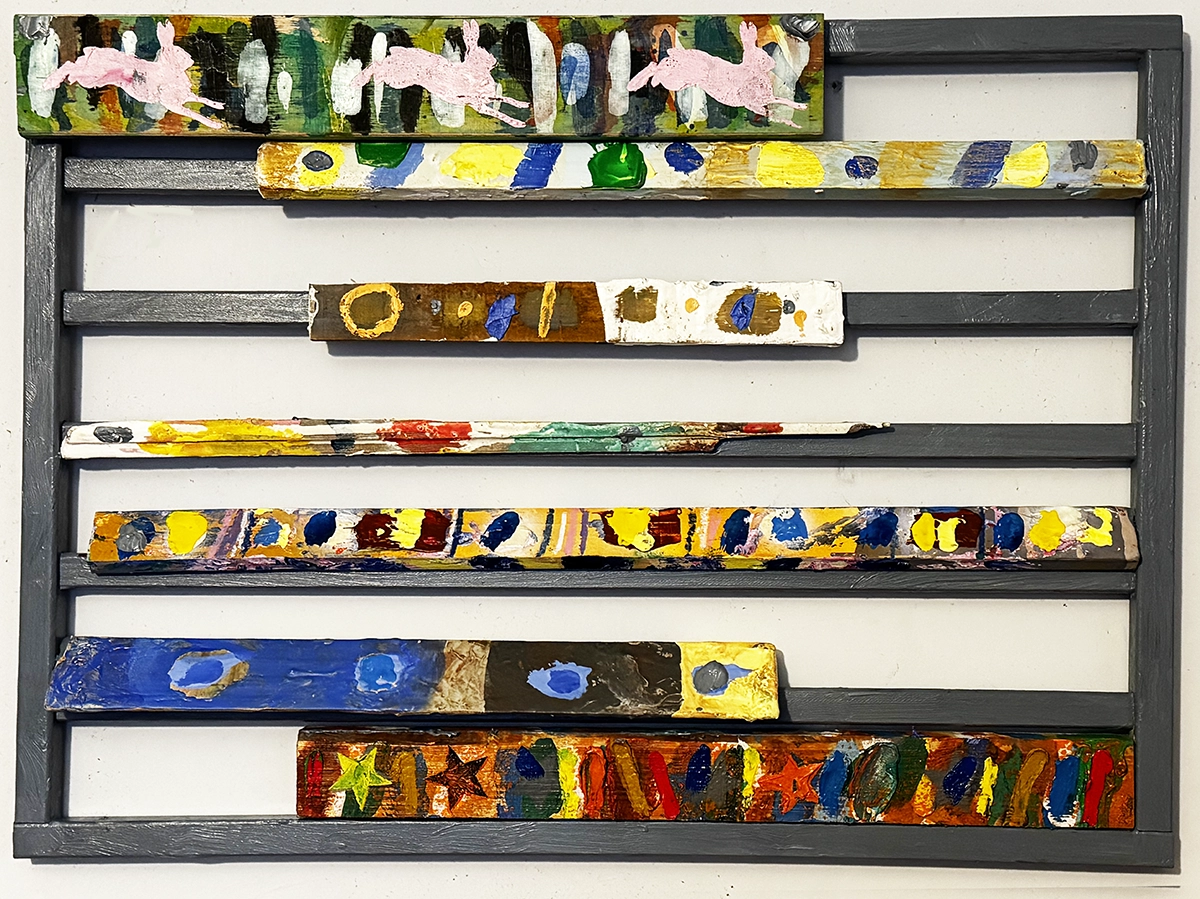 Loose Ends by Mark Painter — Recycled Wood and Mixed Paint (2026)
