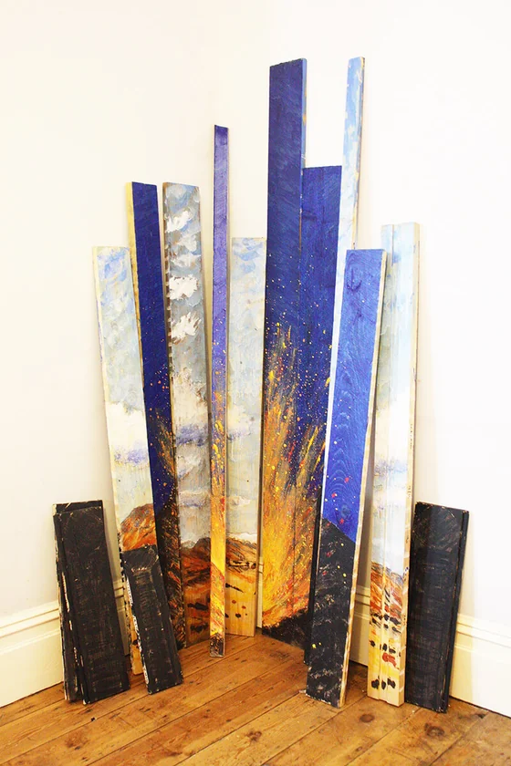 Iceland by Mark Painter — Reclaimed Wood and Recycled paint (2016)