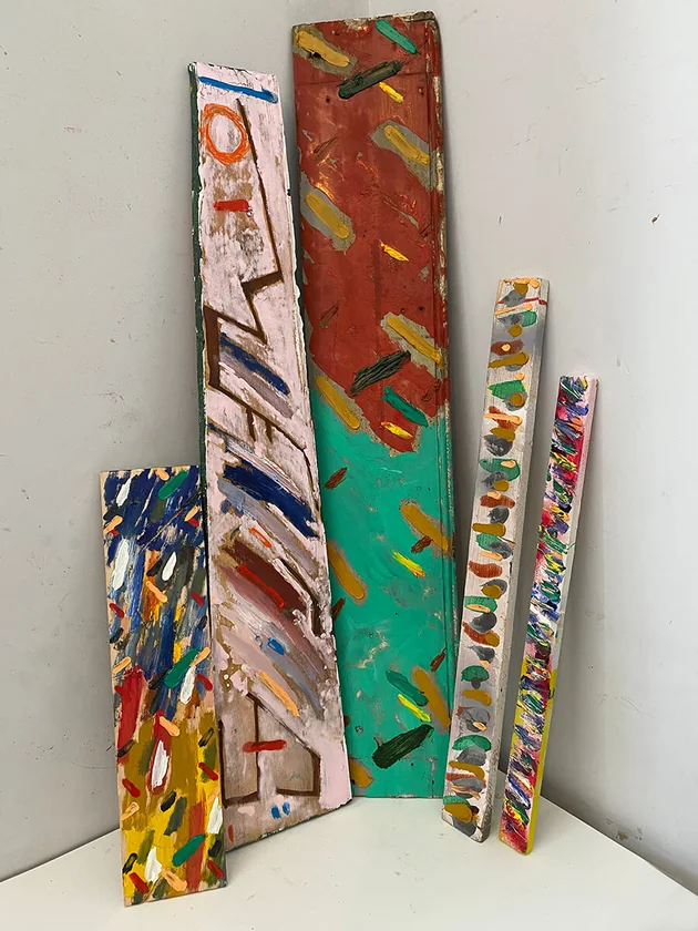Thankyou Gillian by Mark Painter — Reclaimed Wood and Recycled paint (2023)