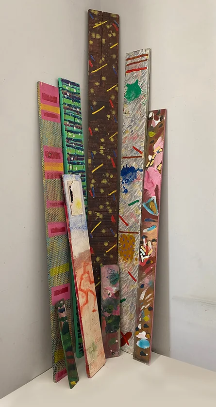 St Martins Days by Mark Painter — Reclaimed Wood and Recycled paint (2023)